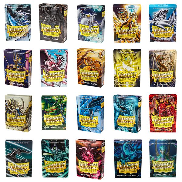 Jeux de plein air Activités Dragon Shield 60PCS/boîte YGO Jeu Cartes Manches Jouant pour Japonais Yu-Gi-Oh Petite Taille MINI Jeu de Société Cartes Protecteur Couverture 230626