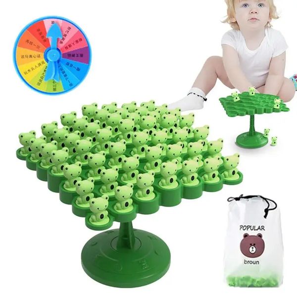 Jeux de plein air Activités Grenouille Balance Tree Jeu Enfants Tableau équilibré Parent-enfant Table interactive Bébé Jouets éducatifs Montessori Math Toy 231020