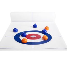 Outdoor Games Activiteiten Indoor Outdoor Mini Portable ShuffleBoard Tabletop Curling Game School Bal educatieve cadeau Kinderen Volwassenen Interactieve training 230213