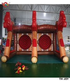 Actividades de juegos al aire libre Competencia interactiva de hachas inflables Juegos de lanzamiento Carnival Sports Athletic Target Show Show Trow 5688990