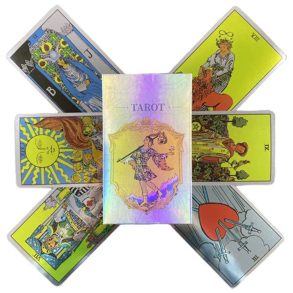 Jeux de plein air Activités Laser Tarot Rider Cards Pocket Deck Version anglaise Osho Zen Mystical Manga Board Family Party Playing Game 231020