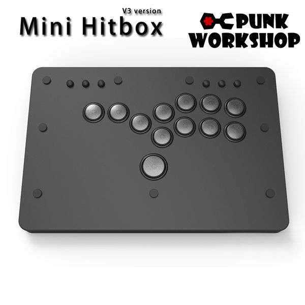 Activités de jeux de plein air Punk Workshop Mini HitBox V3 SOCD Fighting Stick Controller Bouton mécanique Support PC/Android PS4 Xbox WII Switch 230617