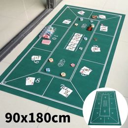 Outdoor Games Activiteiten Texas Hold'em Mat 180x90cm Poker Kaartspel Tafelkleed Casino Mat desktop Prachtig bedrukt Home Gaming Bureauonderlegger 230928