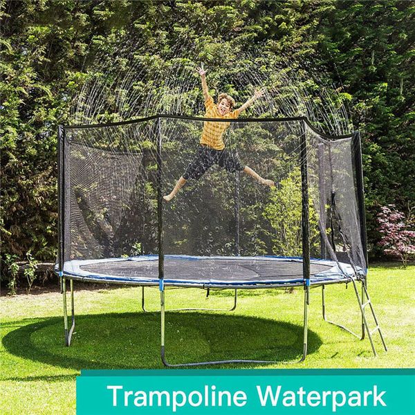 Juegos al aire libre Actividades Trampolín Aspersor Rociador de agua Jardín Niños Parque acuático Verano Juguetes Juego para niños Jugar Rociador 230615