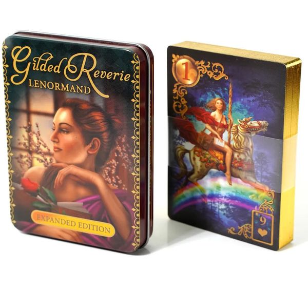 Juegos al aire libre Actividades Waite Metal Box Rider Divination Game Card 10 * 6 cm Tarot Technology Collection Juego de escritorio con instrucciones 230928