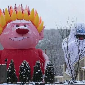Outdoor Games Aangepaste kerstkarakter Decor opblaasbare sneeuwrotes/warmte -ellende ballon met LED -lichten voor uw kerst