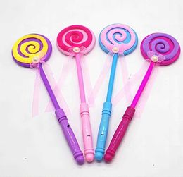 Outdoor Games Light Up flitsende Lollipop Wand Led Glow Stick Funny Halloween Christmas Hen Club Party Accessoire Kids Girl 2023