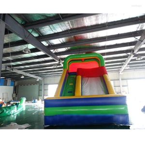 Juegos al aire libre PVC uso comercial tobogán inflable tierra gorila seca para niños interior y océano libre