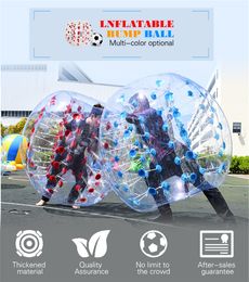 Buitenspellen 1.2/1,5 m PVC opblaasbare bumper bubbelvoetbal gigantische menselijke hamsterbal voor volwassenen en tieners