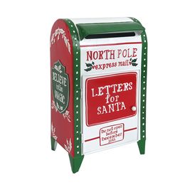 Boîte aux lettres de jardin en plein air Noël souhaitant la boîte aux lettres qui laisse la boîte de message de messagerie debout de la boîte aux lettres du Père Noël conception