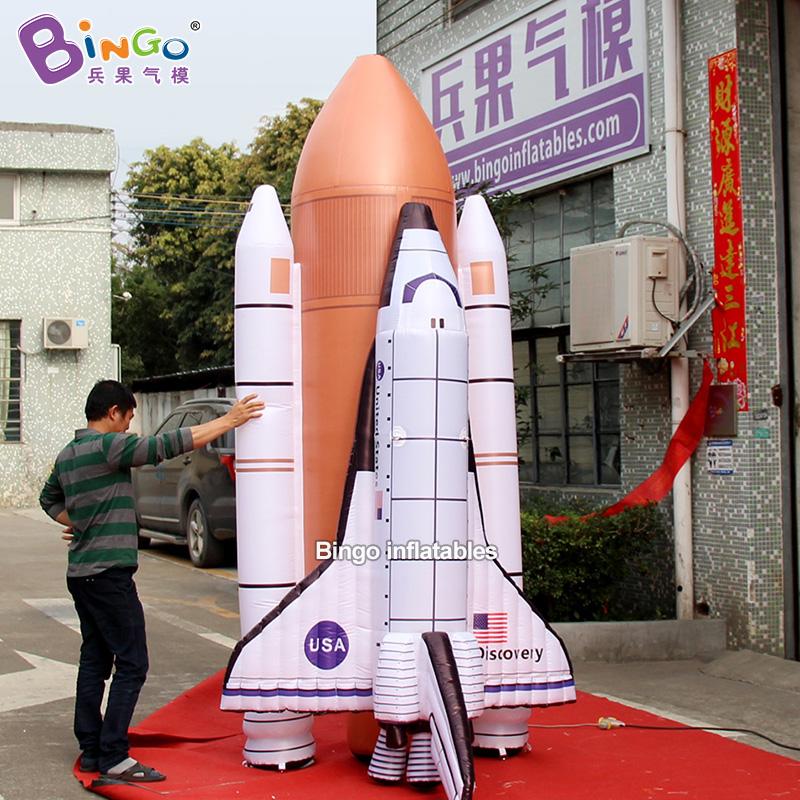 Utomhusgiganten reklam Uppblåsbara IsoSpace -modeller spränger rymdflygflygmodeller ballonger för dekoration med luftblåsare 3m Toys Sports