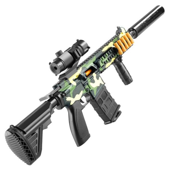 Cadeaux en plein air garçons shell fléchettes Blaster Rifle Manual Gun Launcher Shoting Toy M416 Kids For Birthday Moard Ejection Games SNBMK