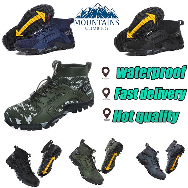 Ir al aire libre Senderismo Zapatos de diseño Caminar Mujeres Hombres Transpirable Montañismo Zapato Aantiskid Resistentes al desgaste Zapatillas de deporte Entrenador Corredores Venta caliente