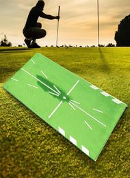 Mattes d'entraînement de golf en plein air Swing Detection et frappez un équipement portable Game Mat Cushion Office Home Pad Carpets4318509