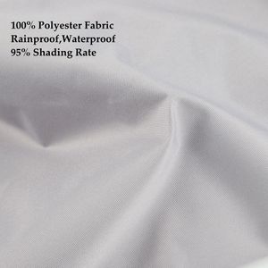 Buitengrijs 300d 100% polyester waterdichte zon schaduw zeilen tuin balkon regenbestendige schaduw netto gazebo terras luifel luifels luifels