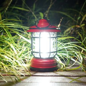 Luminaires suspendus extérieurs, lampe à lanterne suspendue à alimentation USB avec crochet pour la pêche de randonnée de tente d'urgence en camping