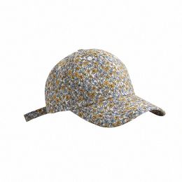 Outdoor Hoeden Gebroken bloem cap hardtop mode student zonnescherm honkbal casual Sport caps Headwears maat kan worden aangepast W53l #