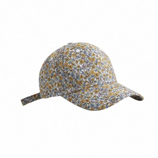 Chapeaux d'extérieur Casquette de fleur cassée Hardtop Mode étudiant Parasol Baseball Casual Casquettes de sport Chapeaux taille peut être ajusté x2mj #