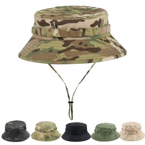 Chapeaux de plein air Camo Sport Cap Militaire Airsoft Pêche Randonnée Chasse Pêcheur Camping Panama Bucket Hat Respirant Mesh Sun Boonie Balaclava 230526