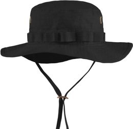 Sombreros al aire libre Pesca Cubo Sombrero Hombres Mujeres Boonie UV Protección Camuflaje Gorra Táctica Sol