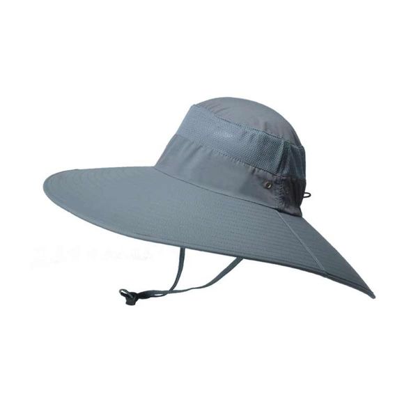 Chapeaux de plein air chapeau de pêche grand bord large maille respirante crème solaire pour hommes pêcheur soleil alpinisme Safari