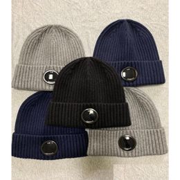 Outdoor Hoeden Nieuwe Cp Company 1 Bril Mode Bril Mutsen Mannen Herfst Dikke Gebreide Skl Caps Outdoor Sport Hoeden Vrouwen Unie Drop Del Otx3E