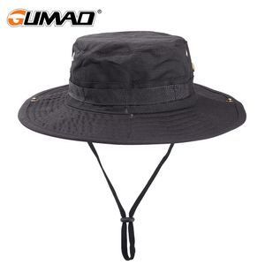 Chapeaux d'extérieur Sports Casquette de pêche Crème solaire Pare-soleil Chapeau de seau Camping Militaire Airsoft Cyclisme Tactique Bob Large Bord Bonnie Hommes 221107