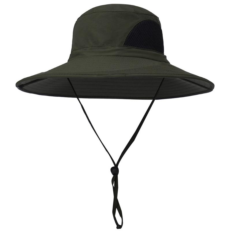 야외 모자 태양 모자 여름 모자 넓은 챙우 UV 캠핑 낚시 하이킹 등산을위한 보호