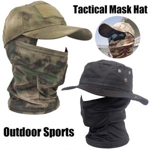 Chapeaux de plein air Masque tactique Chapeau Escalade en plein air Camping Randonnée Coupe-vent Protection solaire Sport Casquette de baseball Masque de sport Équipement militaire 230526