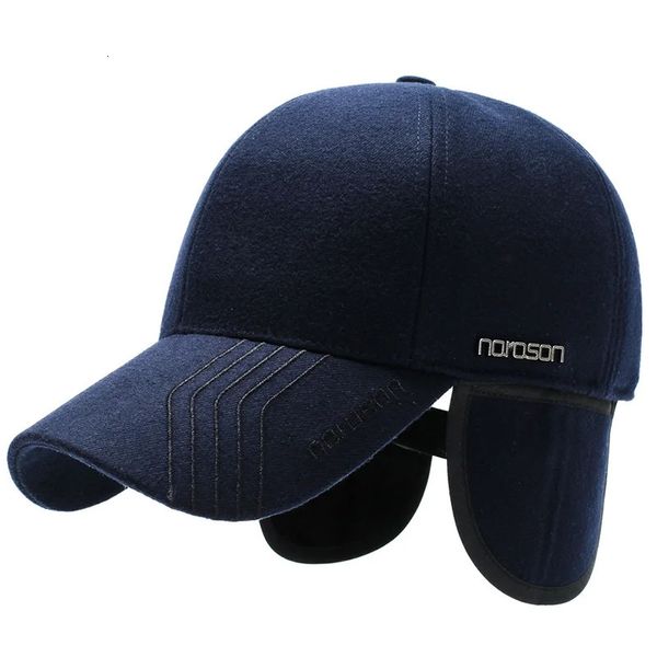 Chapeaux d'extérieur en gros chapeau de golf épaissir chaud hommes papa tricoté conception crème solaire visière bord ombre cache-oreilles 231128