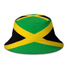 Chapeaux de plein air hiver jamaïque drapeau seau chapeau pour garçon fille personnalisé pêcheur chapeau voyage soleil chapeau 230714