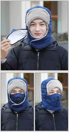Buitenhoeden Winter Warm Fleece Lei Feng Cap Skiing Winddicht en koudbestendig oorbeveiliging Verwarming zonder Power Bank