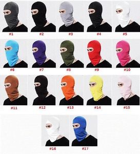 Couvre-chef d'extérieur, masque de sport, ski, snowboard, casque coupe-vent, couvre-chef d'équitation de Police, masque de moto, 17 couleurs