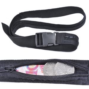 Ceintures de taille pour espèces cachées en plein air, en Nylon, 100cm, pour hommes et femmes, voyage, sangle tactique antivol, ceinture de poche secrète, Anti Diefstal Riem