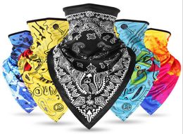 Écharpe de randonnée extérieure Sports Équipement de cyclisme Bicycle Bandana Coatheins Masque Triangle Triangle Bicycle Scarf NY0736884545