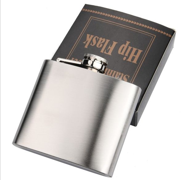 En plein air Hip Flasks Portable En Acier Inoxydable Flagon Voyage Bouteille Whisky Stoup Vin Pot Bouteilles D'alcool 4 oz 5 oz 6 oz 7 oz 8 oz 10 oz