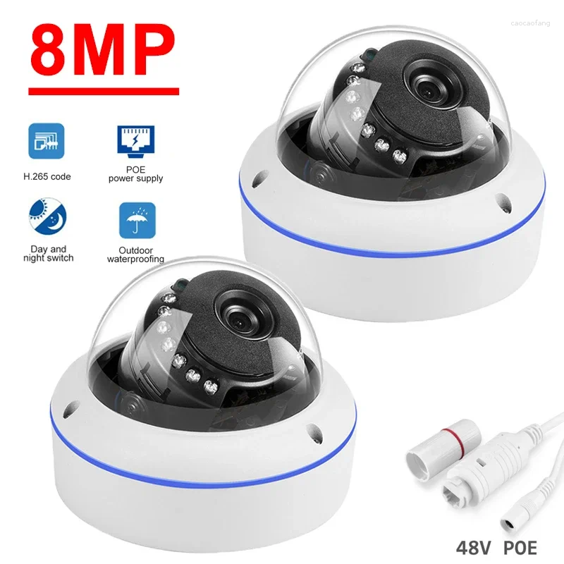 Outdoor Home HD 4K 8MP Wired POE Explosion-proof Camera Indoor Spherical Dome CCTV Surveillance IP