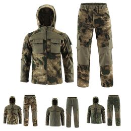 Pantalon de veste de costume polaire à sweet extérieur ensemble de veste de chasse à la chasse à la chasse aux vêtements de vitesses camouflage tactique camouflage camouflage no05-239