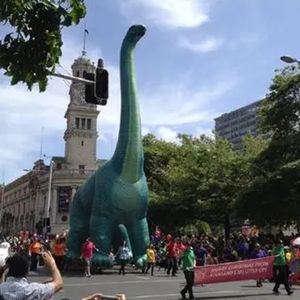 Dinosaurio Brachiosaurus inflable enorme al aire libre para publicidad, dino de promoción, animal dragón gigante