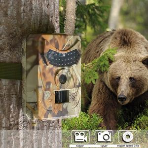 Outdoor Hunting Camera 12MP Wild Animal Detector Trail HD Waterdichte monitoring Infrarood Warmte Sensing Night Vision 23122222