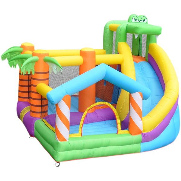 Toboggan de maison de rebond intérieur et extérieur pour enfants, château de saut gonflable, toboggan de videur de crocodile, maison de saut pour enfants, maison de jeu gonflable pour tout-petits, cadeaux de fête d'anniversaire