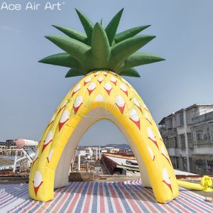 Outdoor Inflatable Event Booth Pineapple Tunnel Tent Fruit Stand For Summer Party