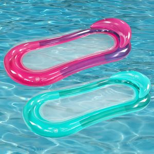 Extérieur gonflable pliable et ligne flottante piscine piscine hamac matelas à air couché plage de plage de sport aquatique chaise chaise 240508