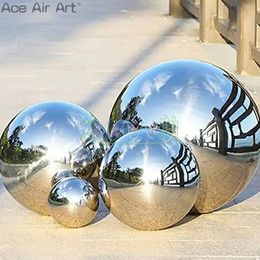 Boule de miroir gonflable extérieure, ballons décoratifs en PVC avec pompe à Air pour événements ou fêtes