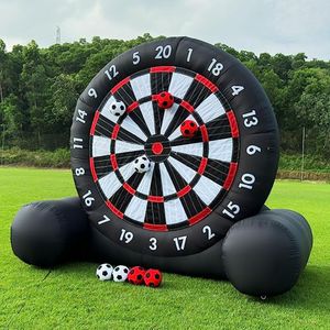 Outdoor Inflatable Soccer Darts Board Giant Soccer Darts with Soccer Ball Support Frame for Inflatable Kick Dartboard Sport Game