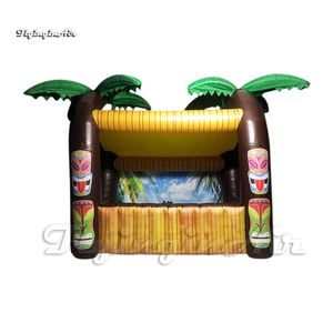 Outdoor opblaasbare structuur Tent Advertentie Kiosk 3m Camping Booth Air Blow Up Tiki Bar voor tuin- en tuinfeestevenementen