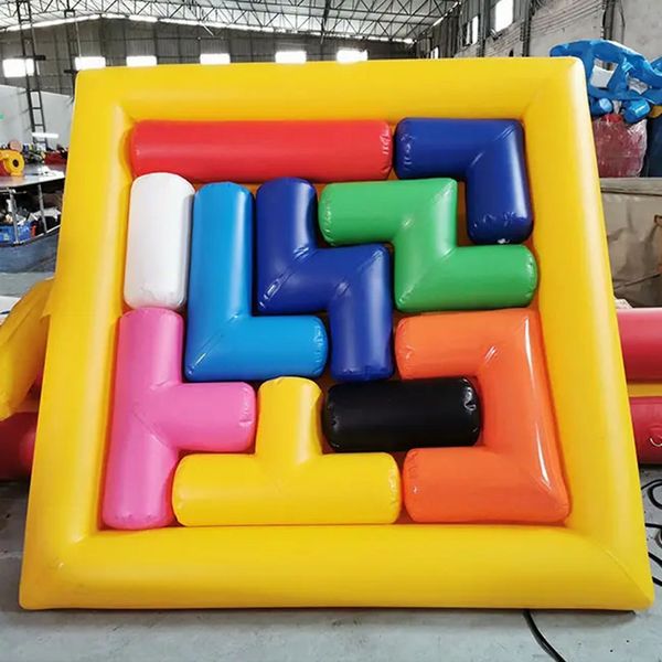 Tetris gonflable en plein air, jeu d'échauffement amusant, compétition d'équipe, jeu de carnaval, accessoires de sport gonflables, livraison gratuite