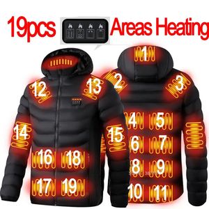 Outdoor Jackets Hoodies 19 zone hot jacket men's waterproof warm winter 231026