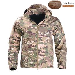 Outdoor Jackets Hoodies -25 ° F Tactische mannen Fleece broek Militaire gevecht Wandel Kleding Leger Winter Thermal Hood Hunting Suit 221203