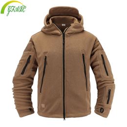 Vestes d'extérieur Sweats à capuche polaire Softshell veste militaire tactique homme Polartec thermique polaire vêtements d'extérieur à capuche manteau armée vêtements 230926